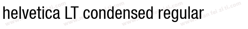 helvetica LT condensed regular字体转换